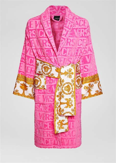 versace pink robe